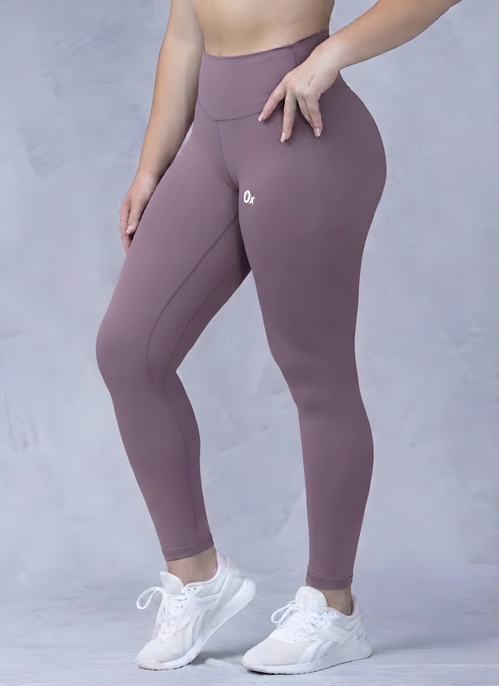 Mila yoga leggings in Purple, buttery-soft 80/20 nylon-spandex