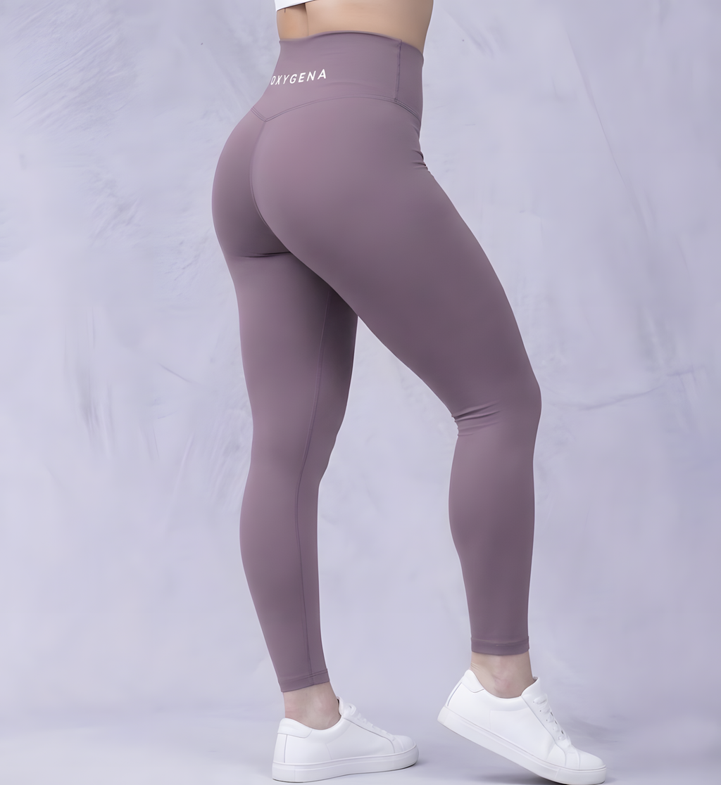 Mila yoga leggings in Purple, squat-proof opacity